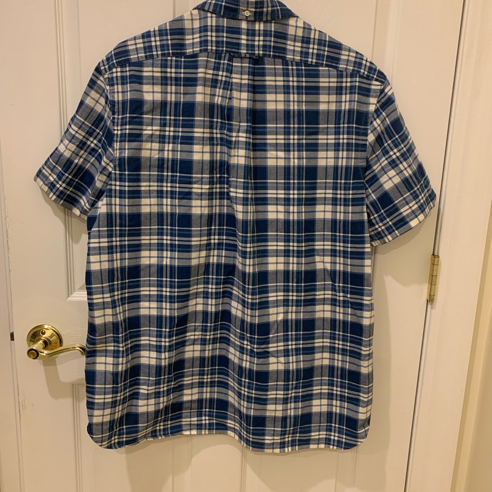 Ralph Lauren Navy and White Plaid Shirt - Picture 3 of 3